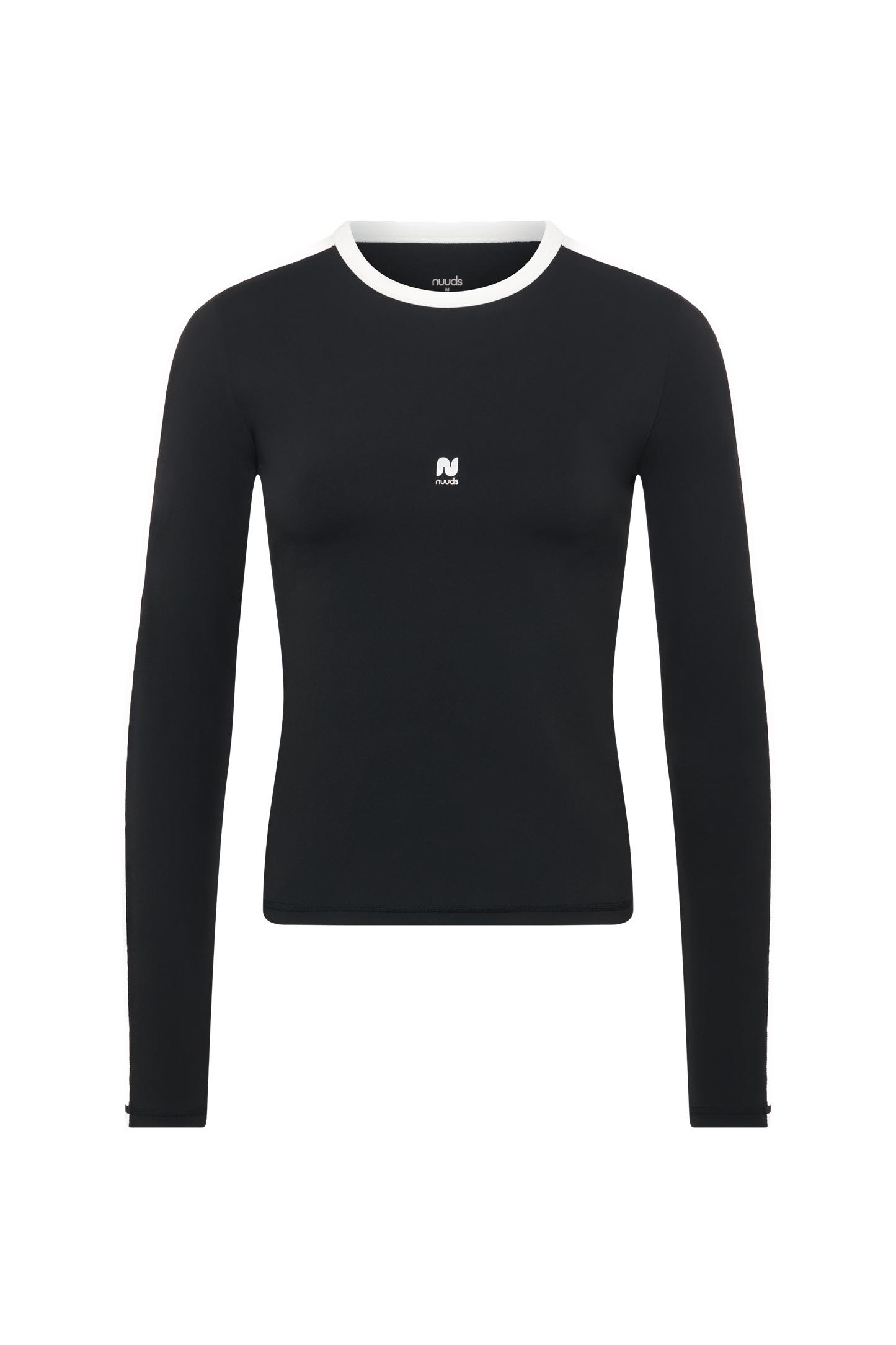 Motion Contrast Long Sleeve Top | Black