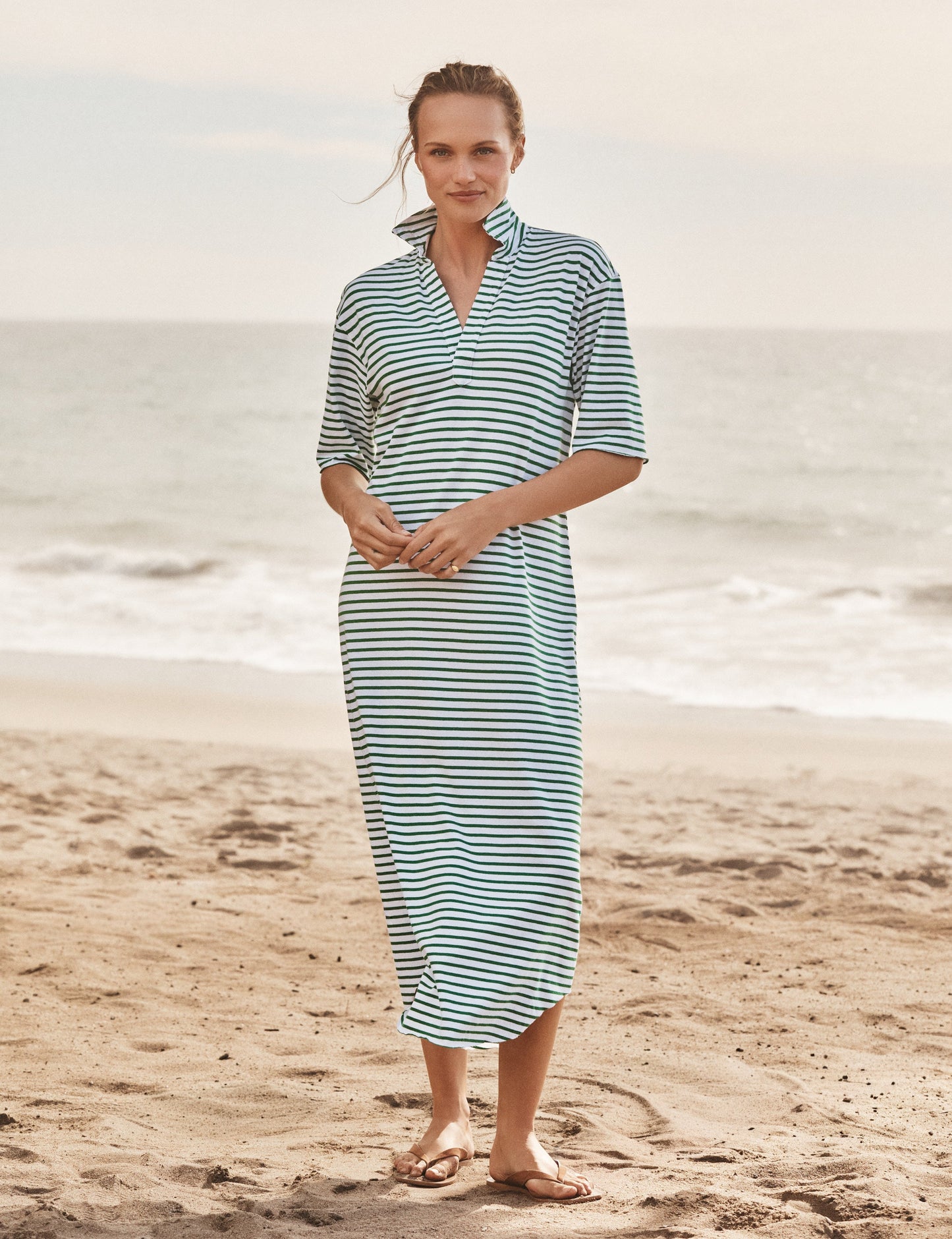 EMMA Green and White Stripe, Vintage Jersey