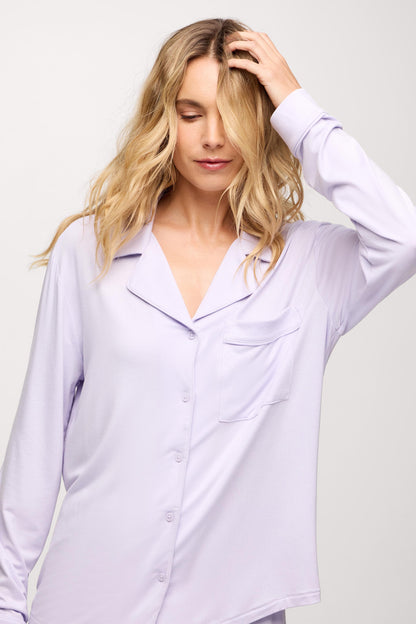 Long Sleeve Button-Up Pajama Shirt