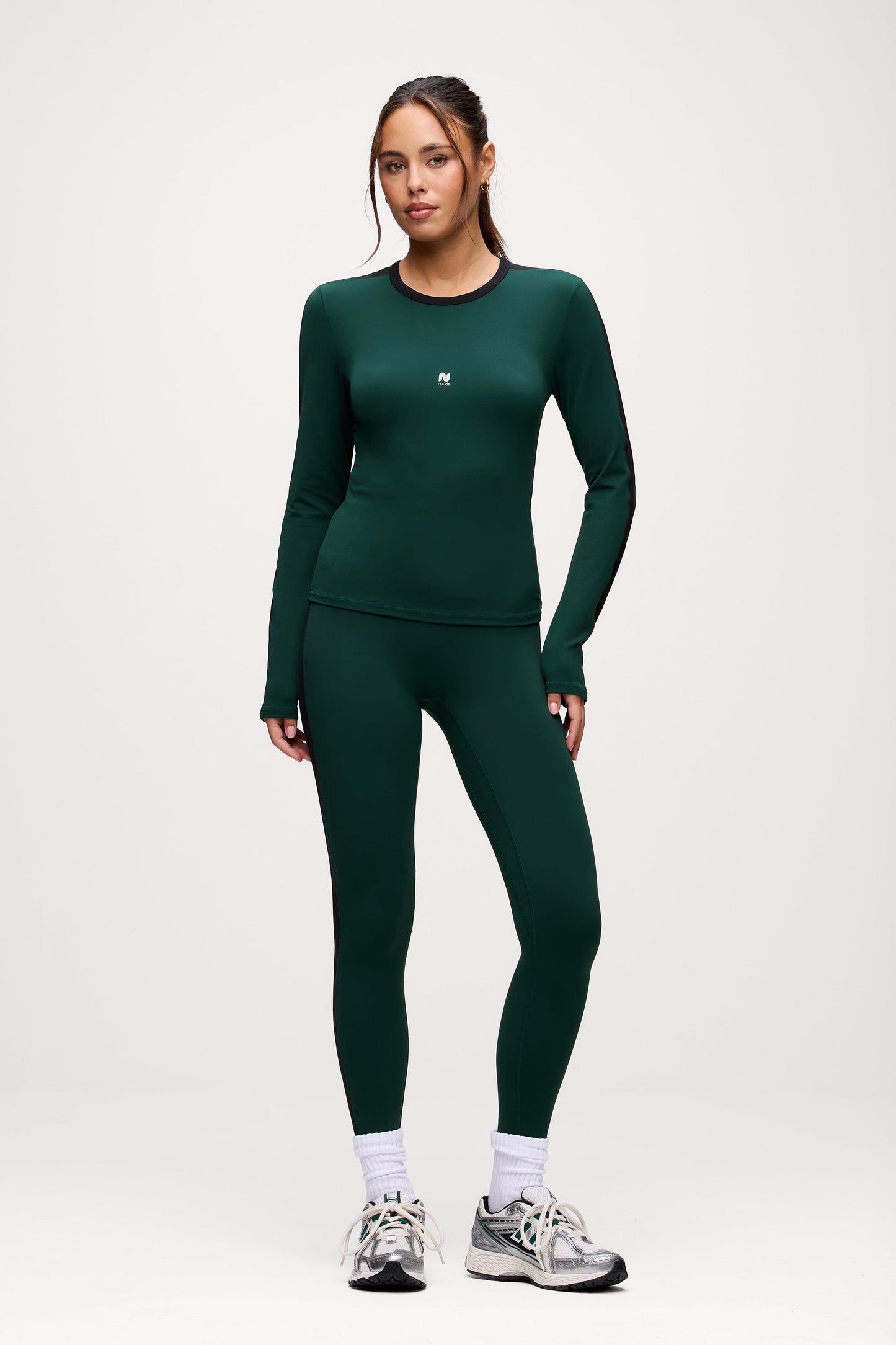 Motion Contrast Long Sleeve Top | Blackpine