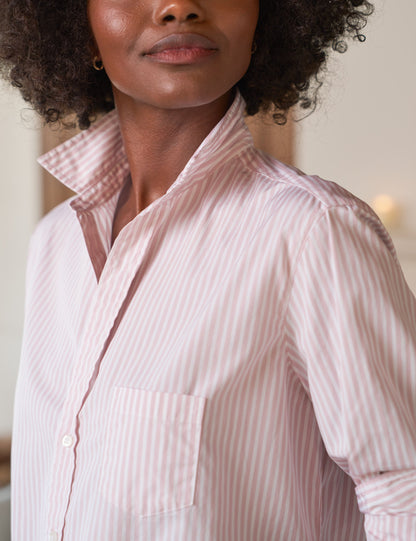 EILEEN Pink and White Multi Stripe, Italian Superluxe