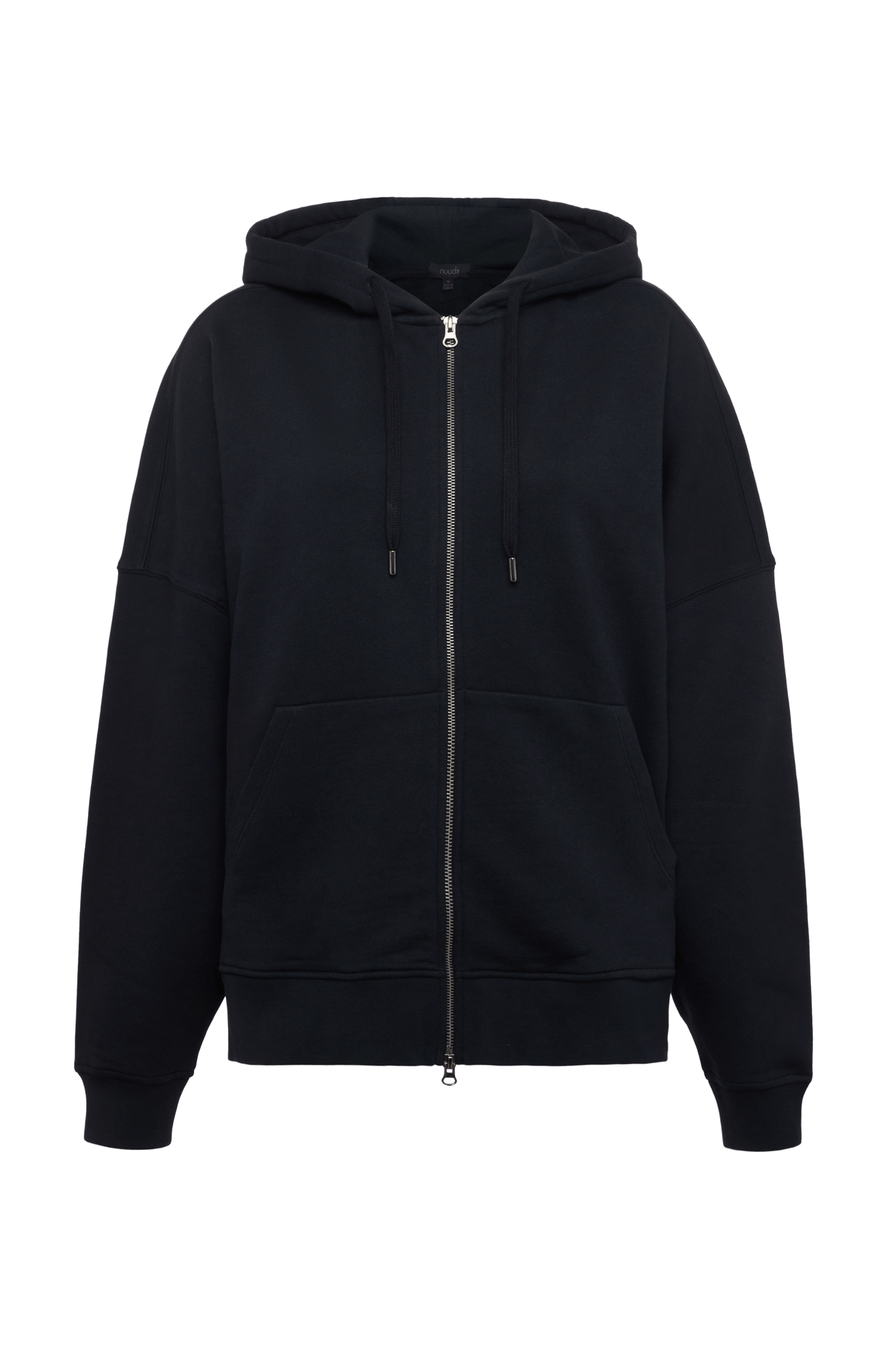 Core Fleece Two Way Zip Hoodie | Black