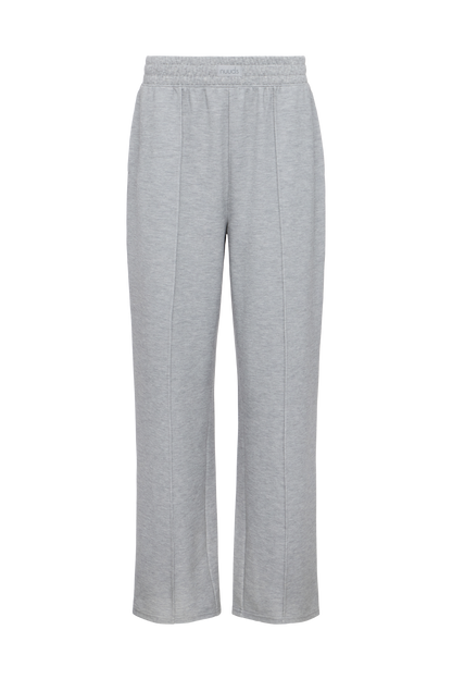 Performance Waffle Wide Leg Pant | Heather Grey