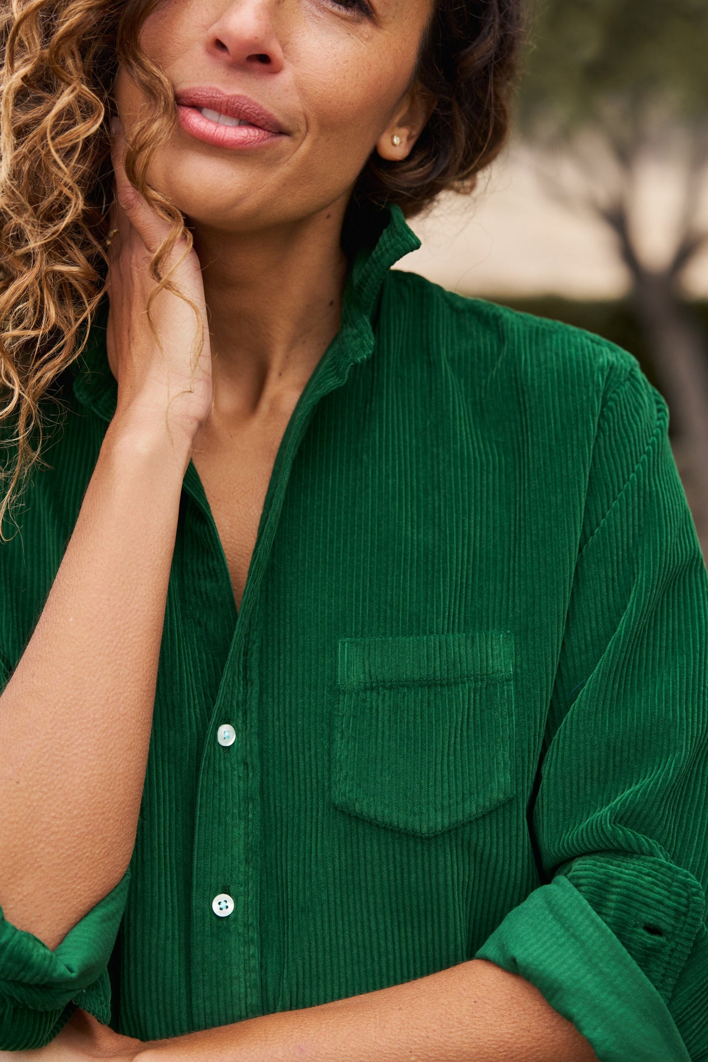 EILEEN Kelly Green, Italian Corduroy