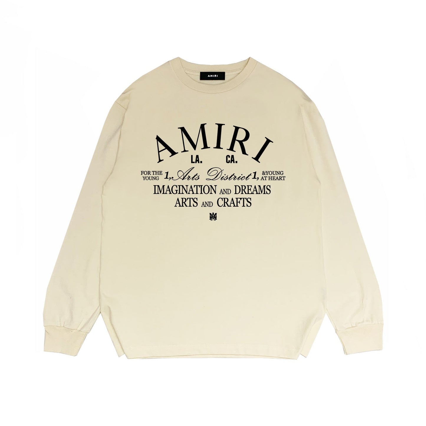 Amiri Long Sleeved Shirt Printed Trendy Pure Cotton