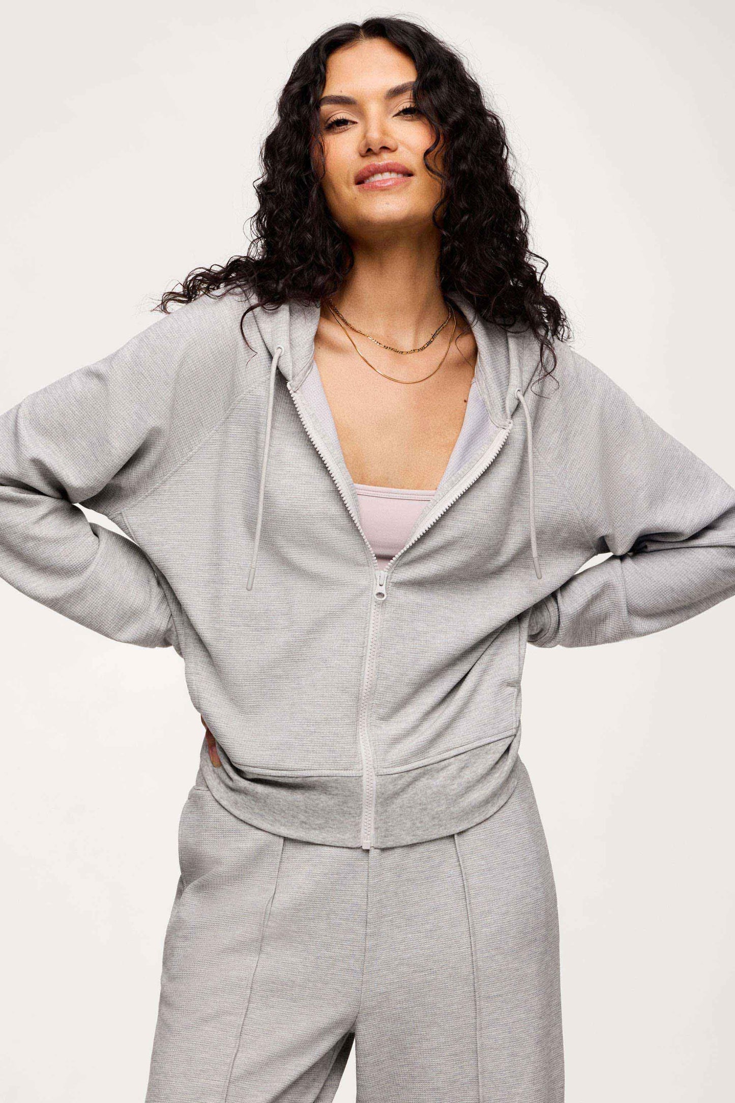 Performance Waffle Zip-Up Hoodie