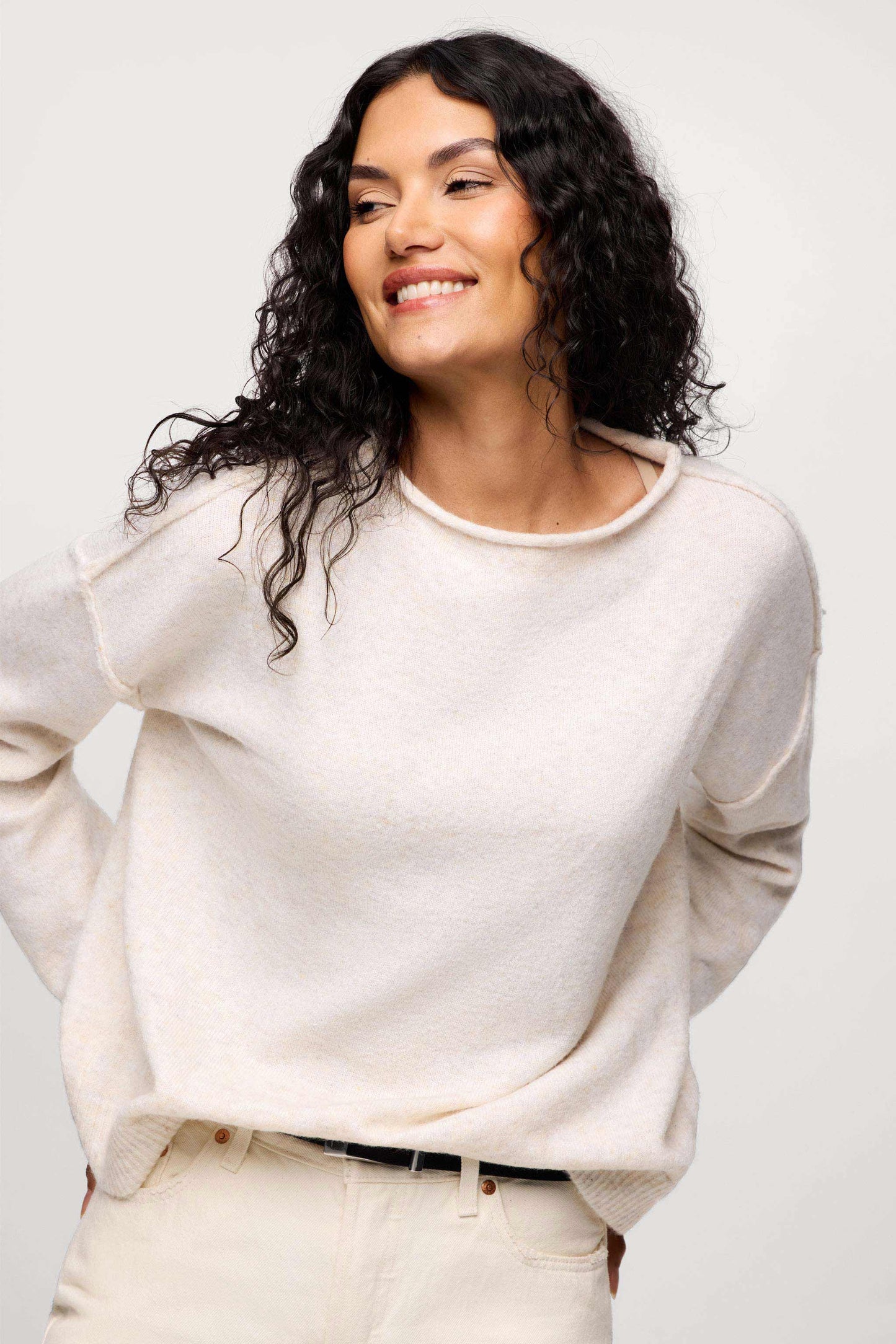 Cozy Knit Mockneck Sweater