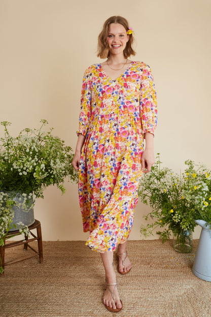 True Bloom Midi Dress
