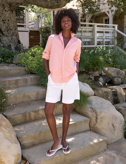 EILEEN Peach Stripe, Italian Superluxe
