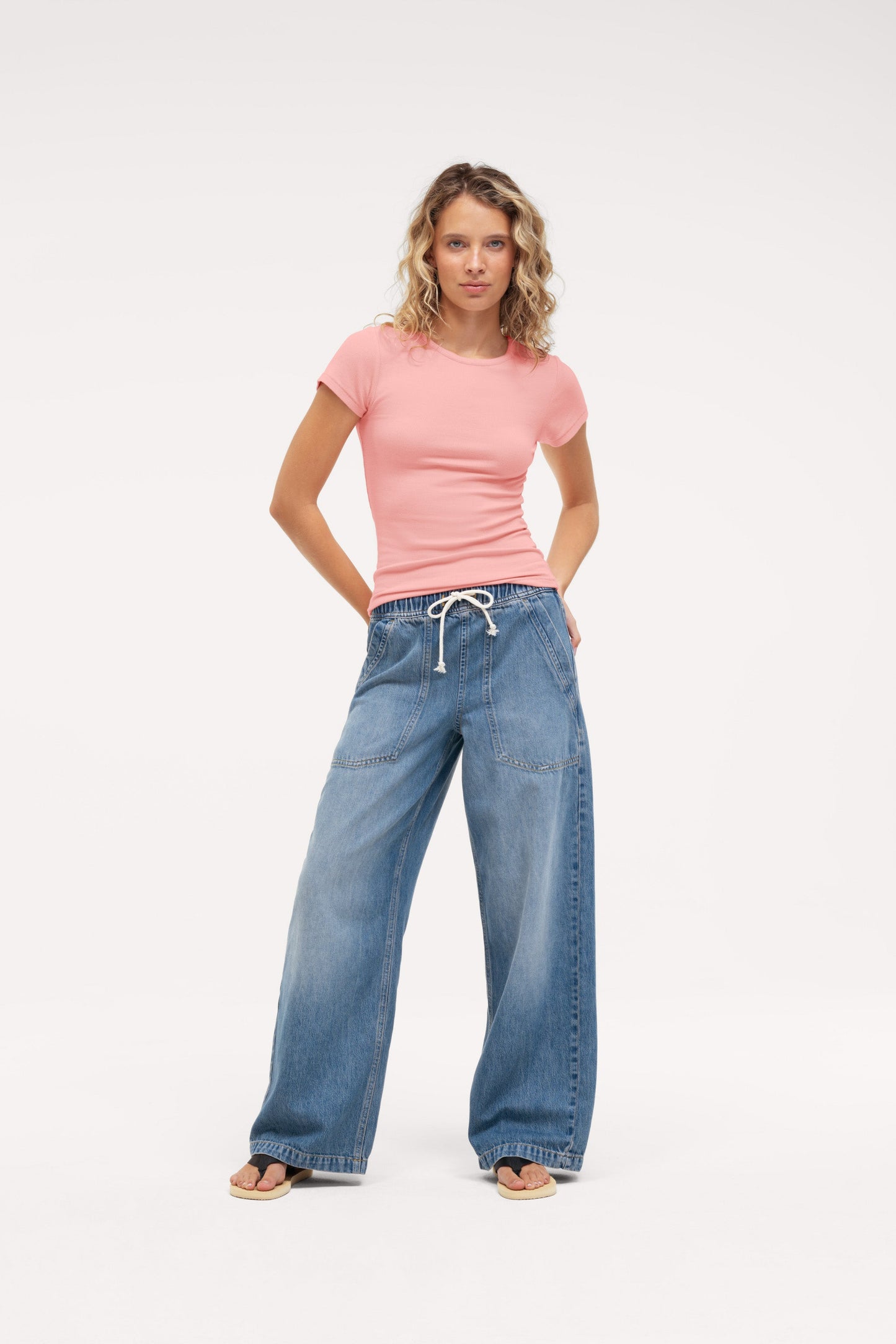Slinky Rib Tee | Peachette