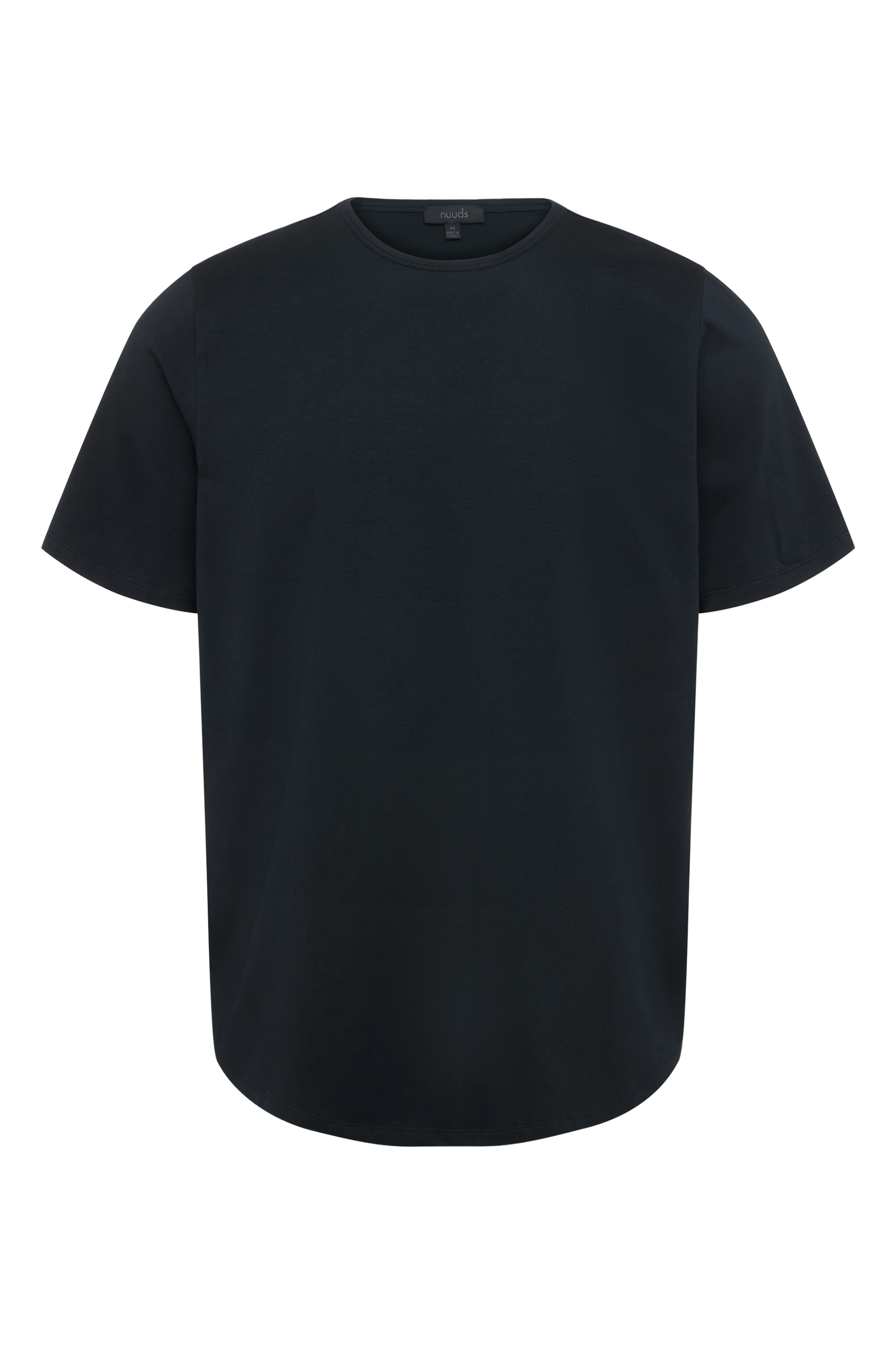 Freeform Curved Hem Tee | Black