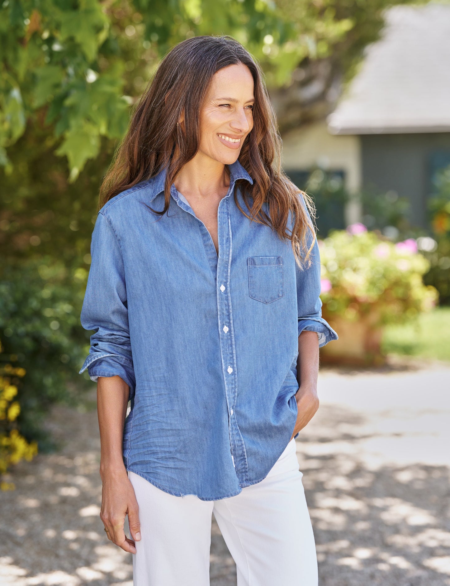 EILEEN Seraphine on Indigo Denim, Famous Denim