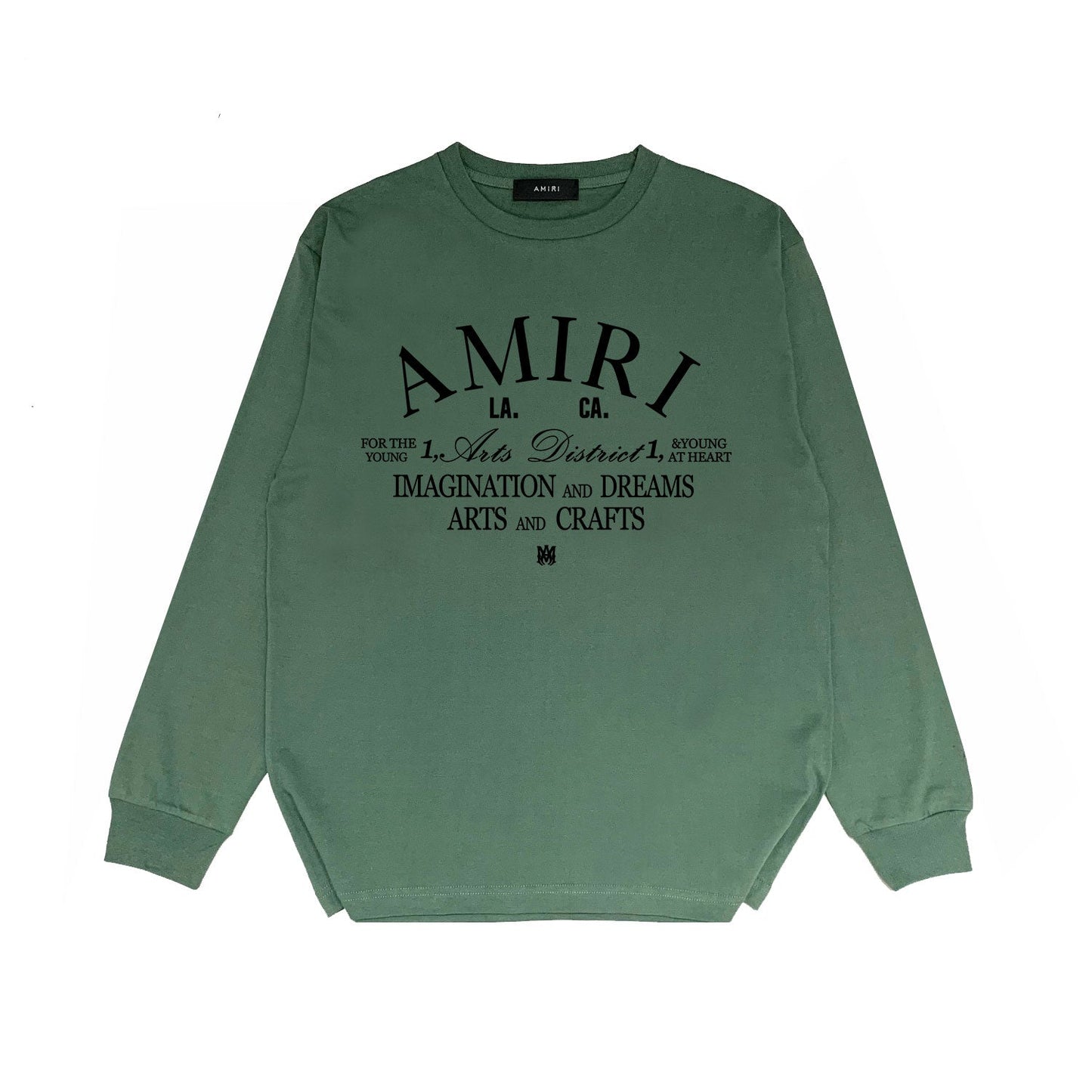 Amiri Long Sleeved Shirt Printed Trendy Pure Cotton