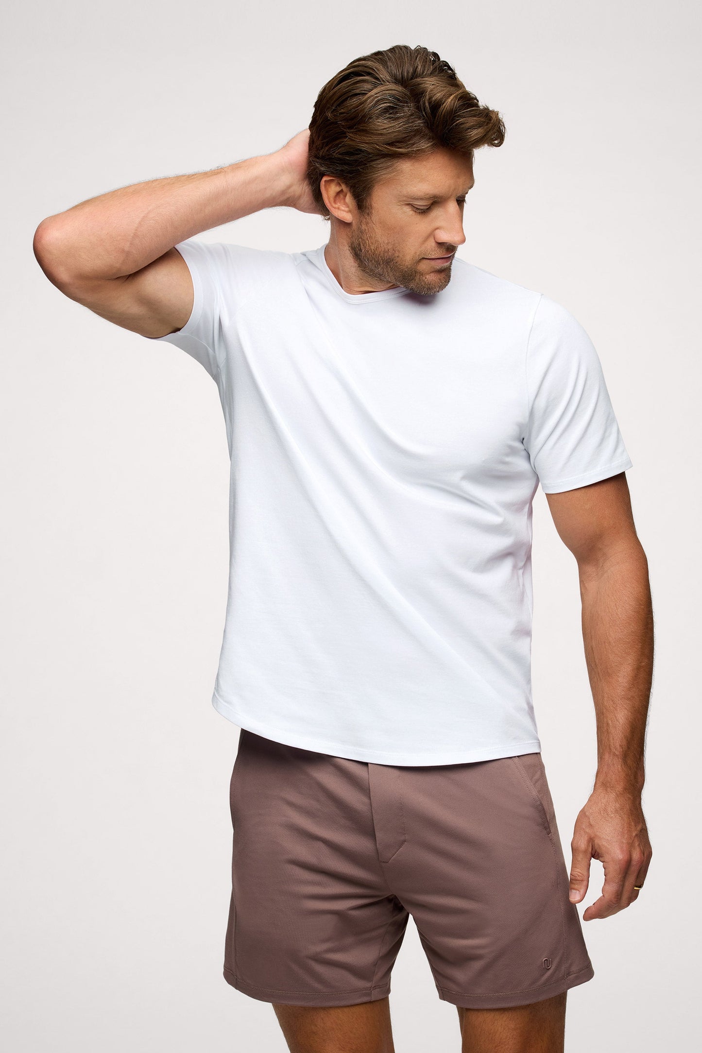Freeform Curved Hem Tee | White