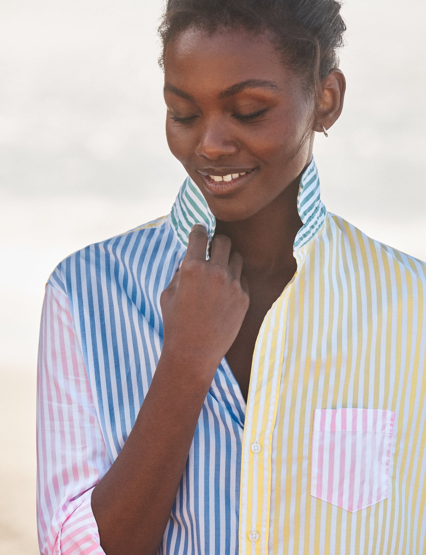 EILEEN Colorblock Stripe, Italian Cotton