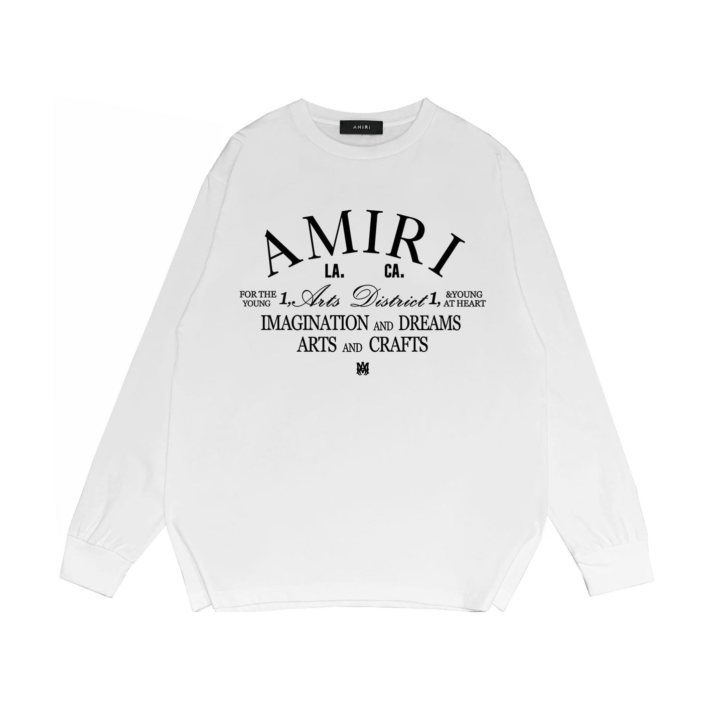 Amiri Long Sleeved Shirt Printed Trendy Pure Cotton