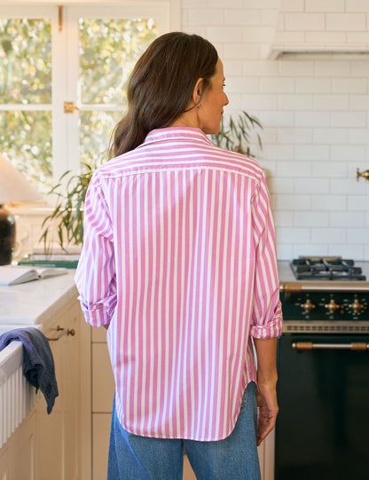 EILEEN Wide Pink Stripe, Italian Superluxe