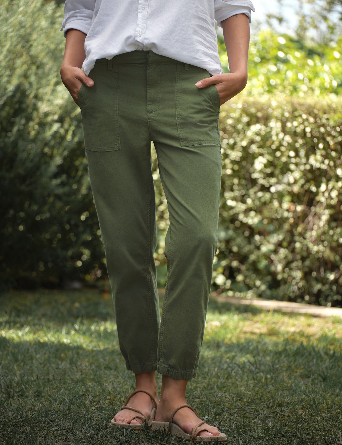 JAMESON Army, Italian Peached Twill