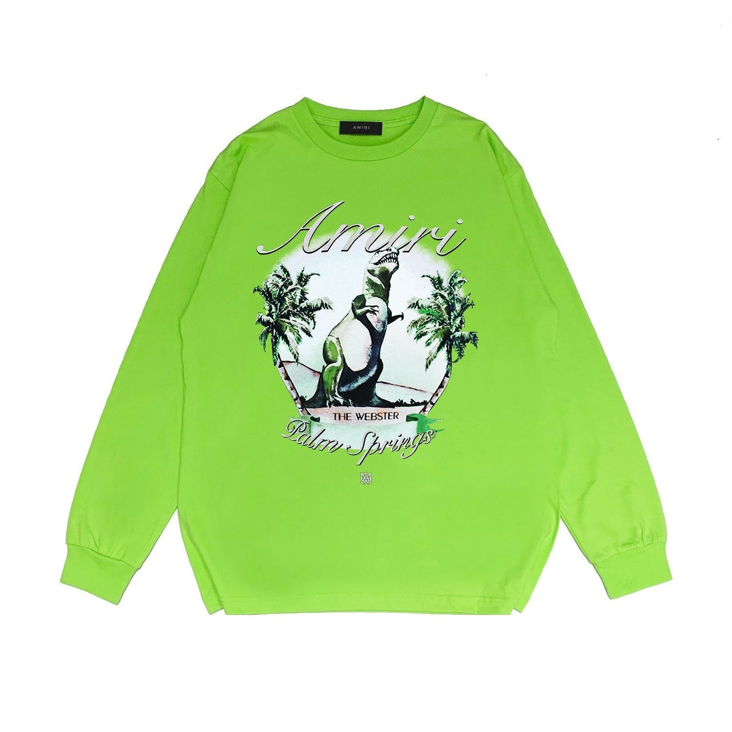 Amiri Long Sleeved Shirt Printed Trendy Pure Cotton