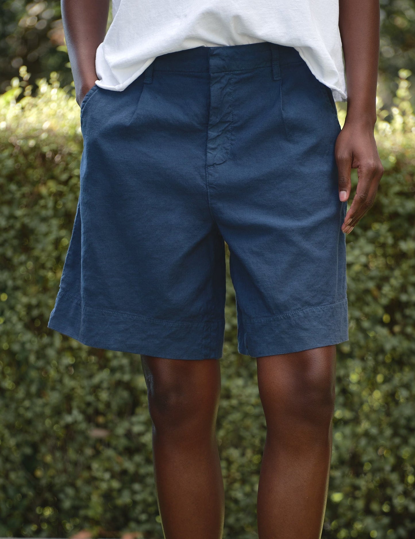 WATERFORD 7.5" Summer Navy, Italian Performance Linen