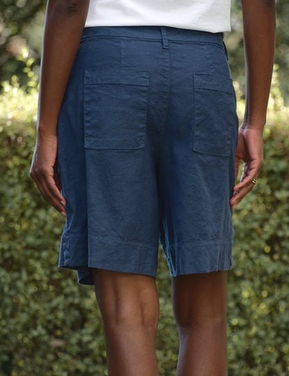 WATERFORD 7.5" Summer Navy, Italian Performance Linen