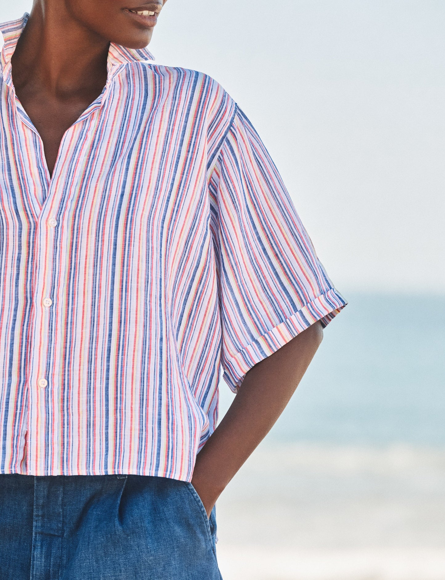 ROSIE Multi Stripe, Italian Classic Linen