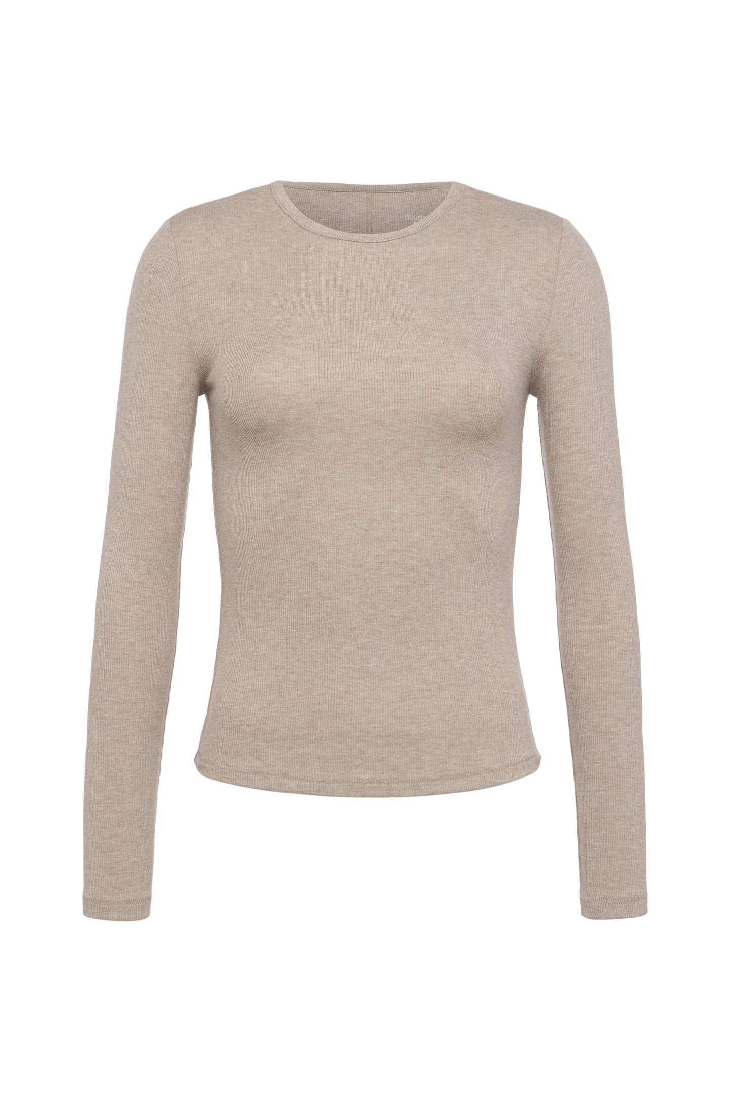 Slinky Rib Long Sleeve Shirt | Heather Cocoa