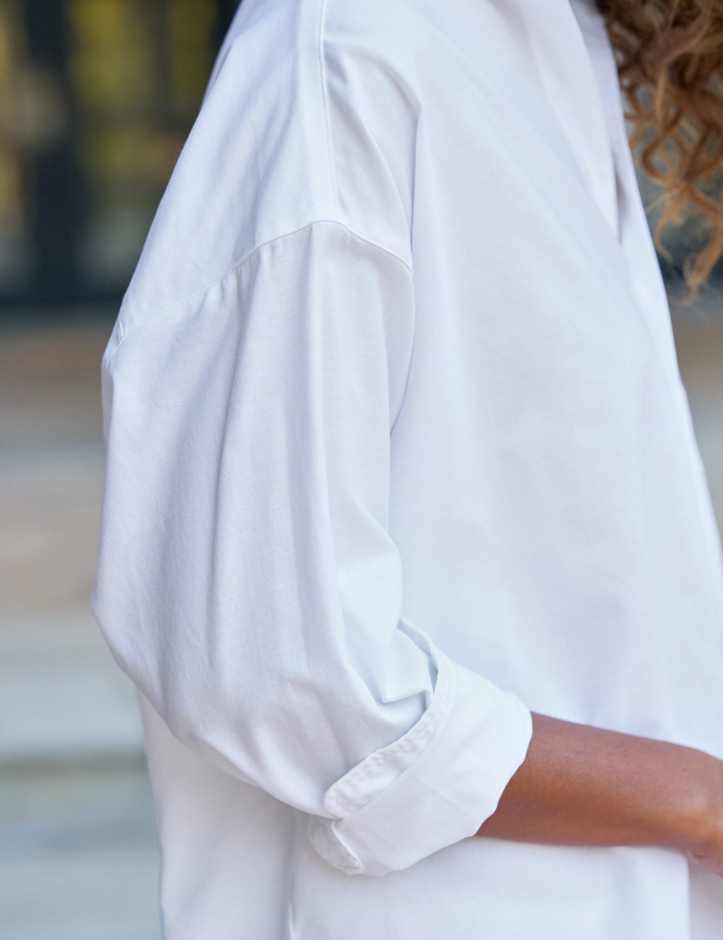 SHIRLEY White, Italian Brushed Oxford