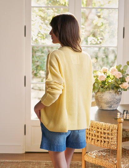 MONTECITO SWEATER Daffodil, Pure Italian Cotton