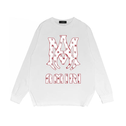 Amiri Long Sleeved Shirt Printed Trendy Pure Cotton
