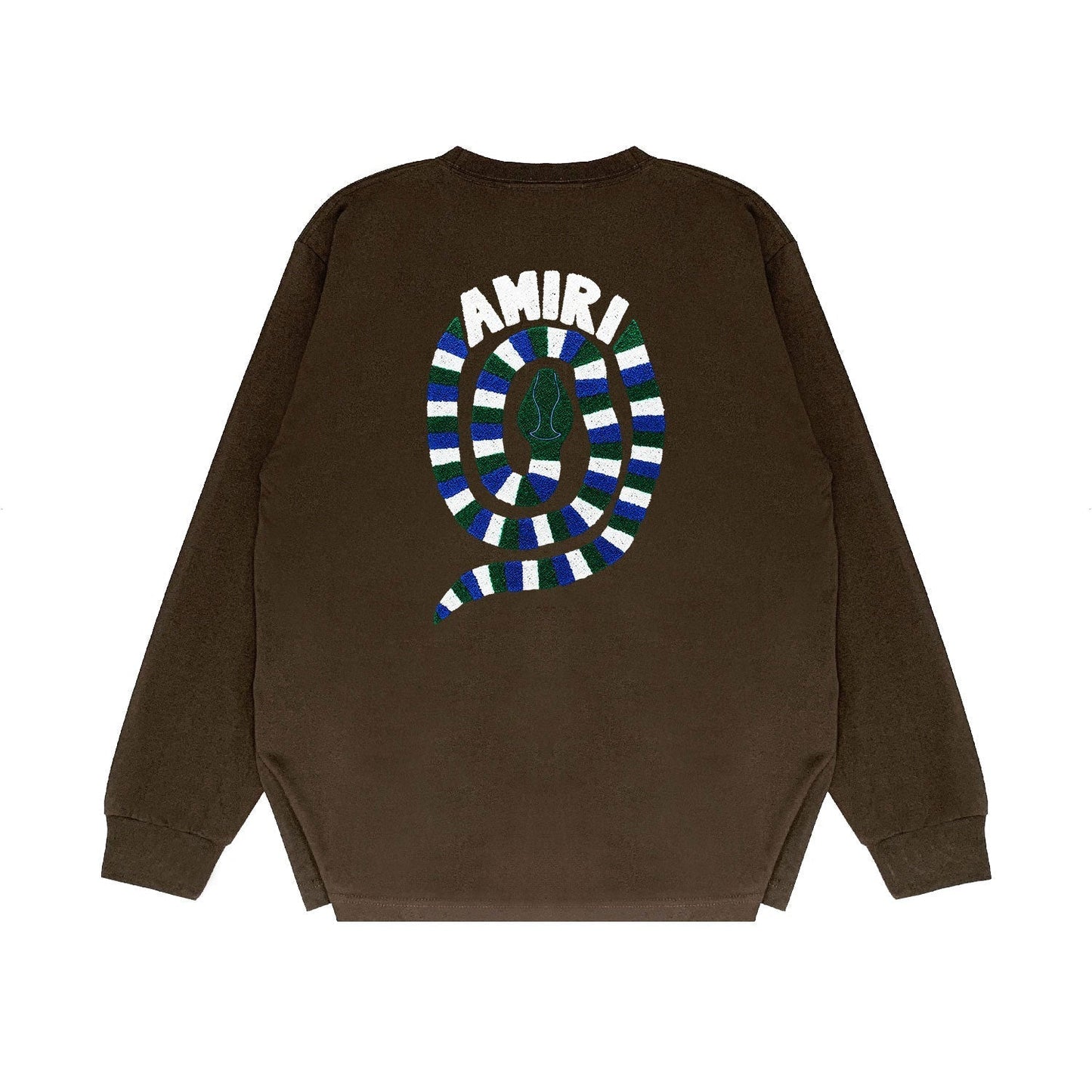 Amiri Long Sleeved Shirt Printed Trendy Pure Cotton