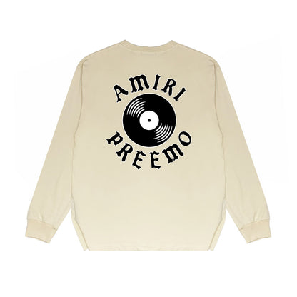 Amiri Long Sleeved Shirt Printed Trendy Pure Cotton