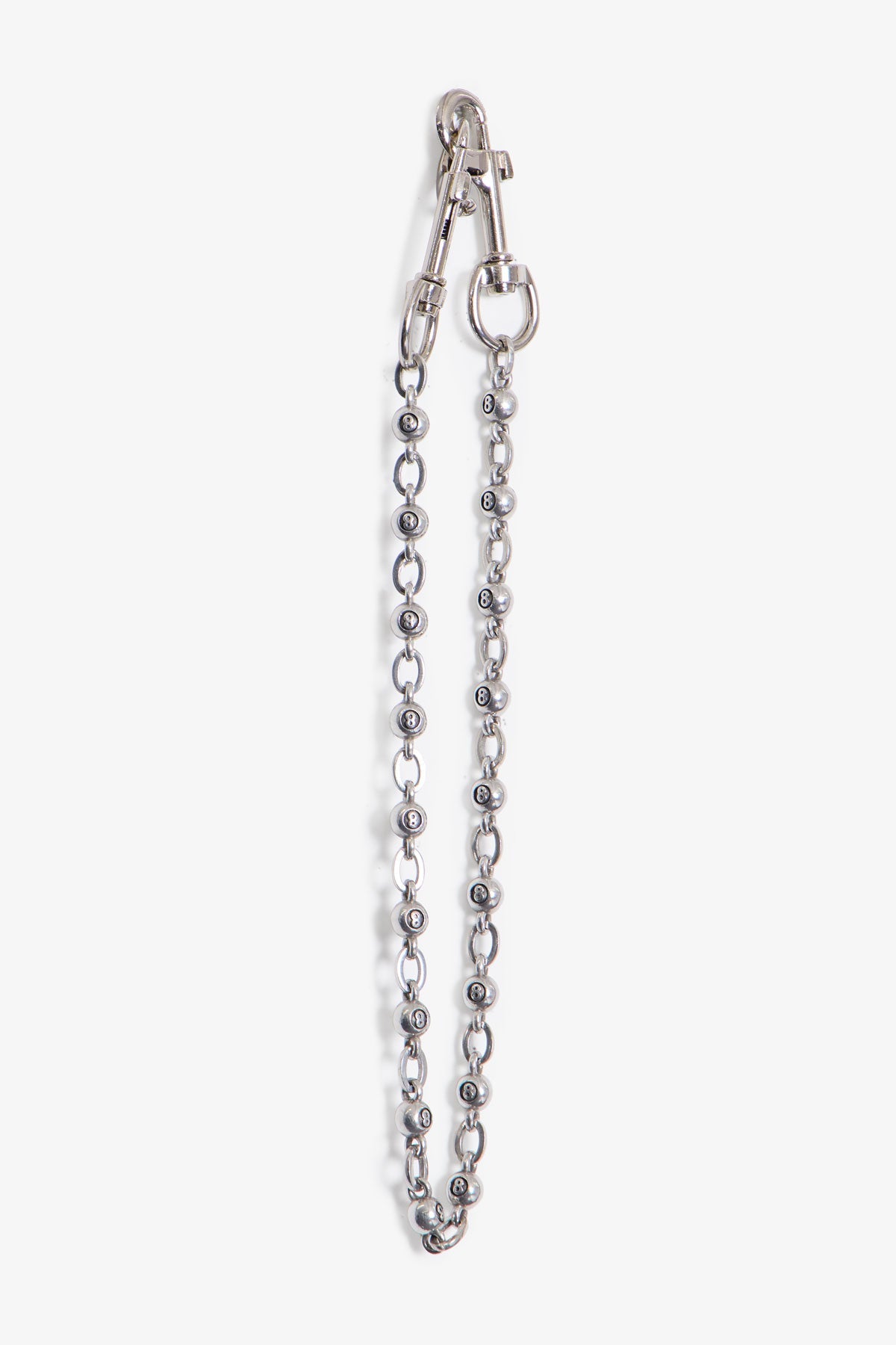 8 Ball Wallet Chain - Silver