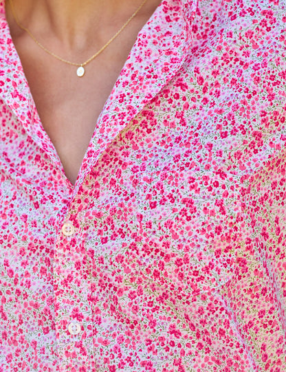 EILEEN Pink Flowers, Made with Liberty Fabric