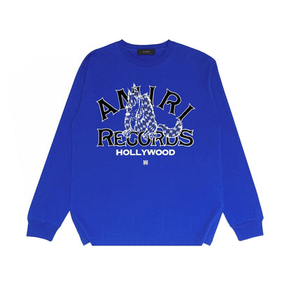 Amiri Long Sleeved Shirt Printed Trendy Pure Cotton