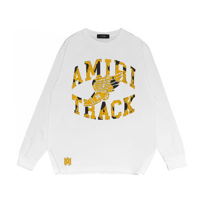Amiri Long Sleeved Shirt Printed Trendy Pure Cotton