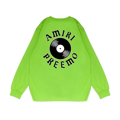 Amiri Long Sleeved Shirt Printed Trendy Pure Cotton