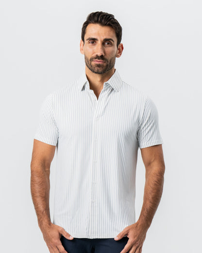 "The Anchor" Light Grey Bengal Stripe