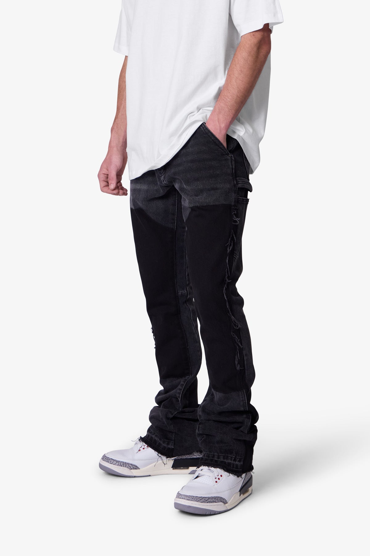 B118 Work Flare Denim - Black