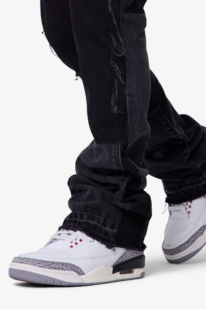 B118 Work Flare Denim - Black
