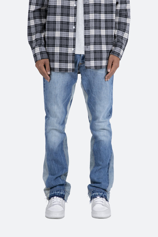 B119 Flare Denim - Blue