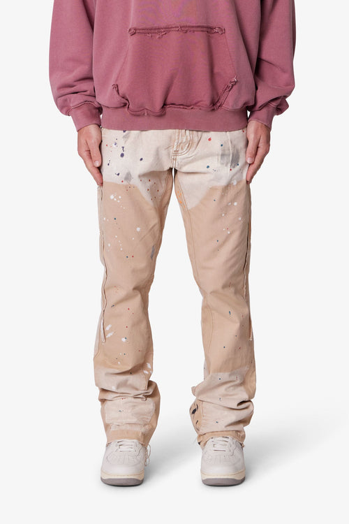 B243 Flare Denim - Khaki