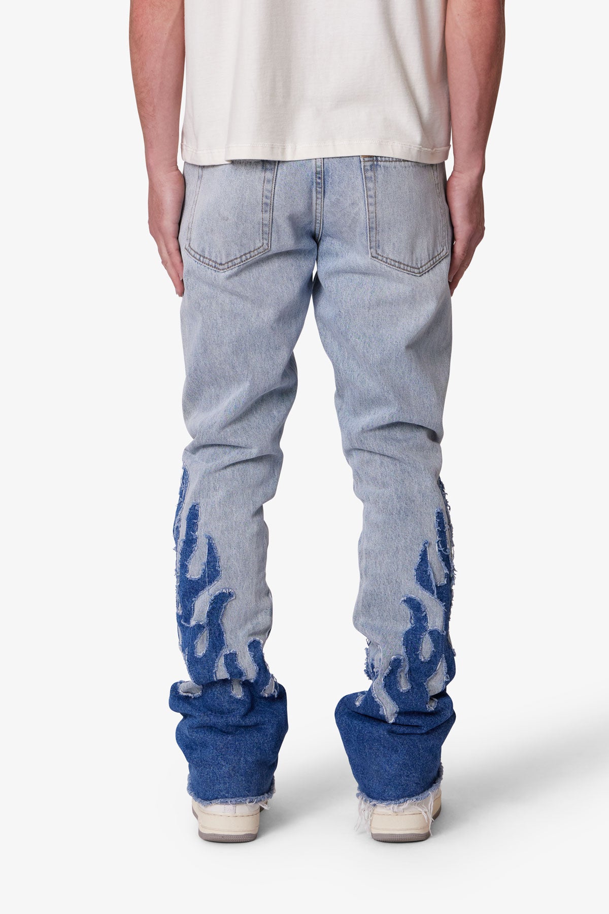 B556 Flame Flare Denim - Blue