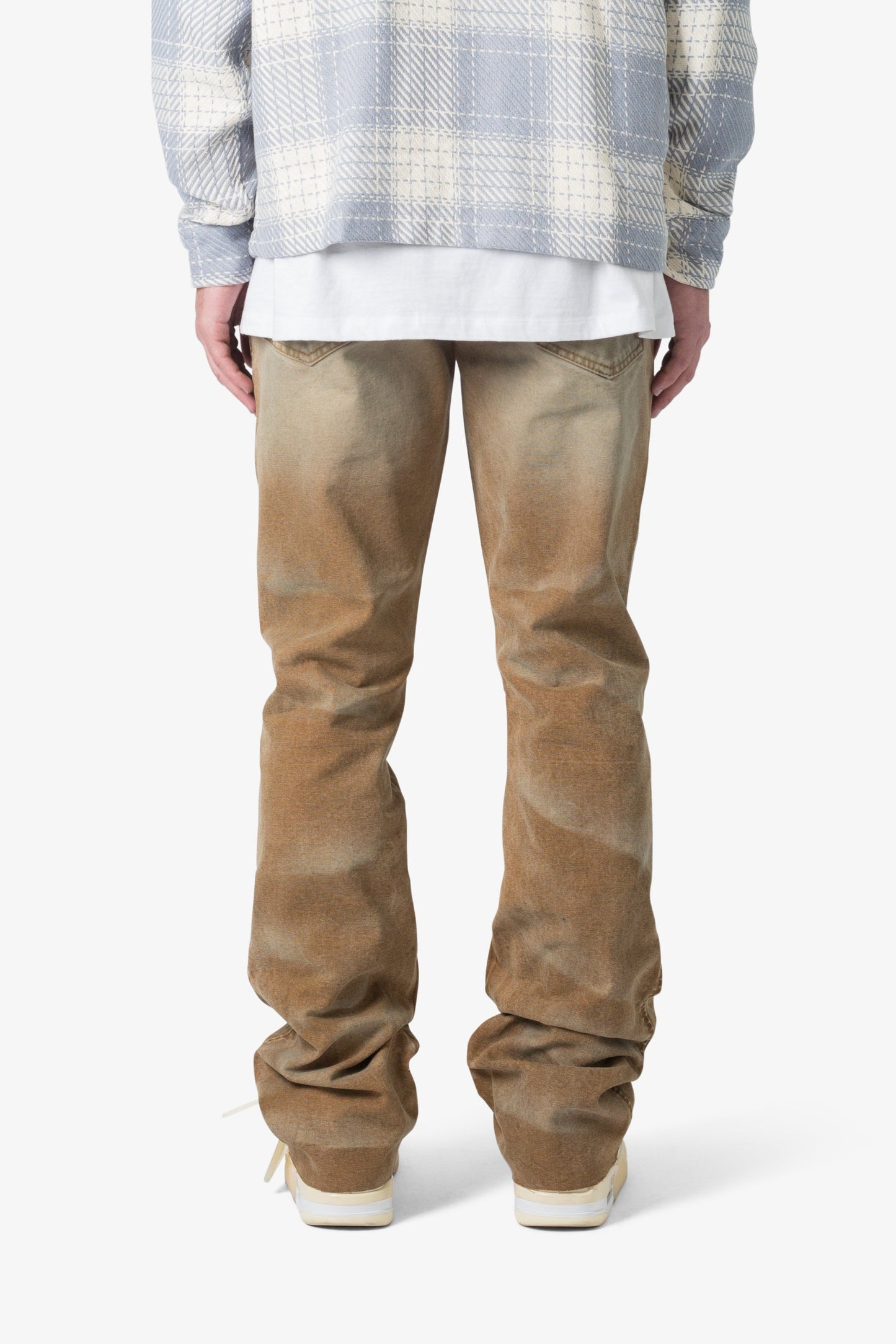 B643 Flare Burnt Denim - Brown