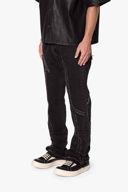 B705 Tear and Repair Denim - Black