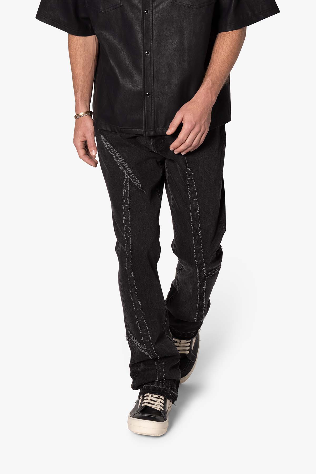 B705 Tear and Repair Denim - Black