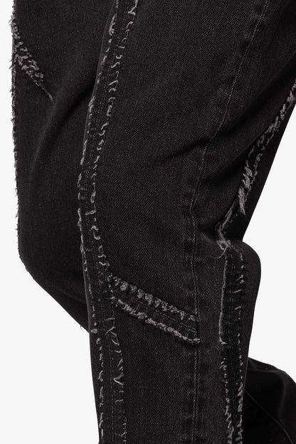 B705 Tear and Repair Denim - Black