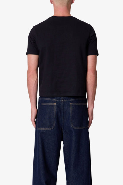 Baby Henley Tee - Black