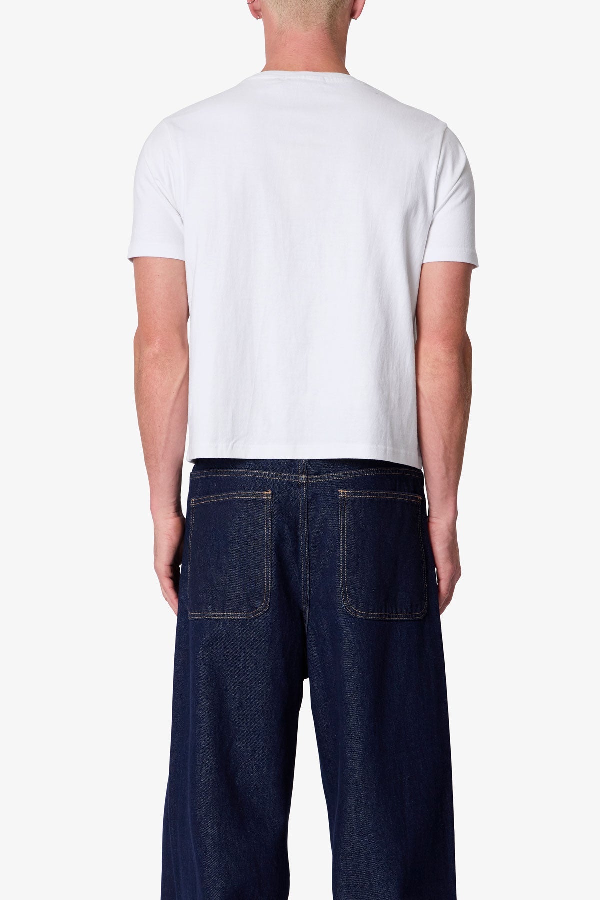Baby Henley Tee - White