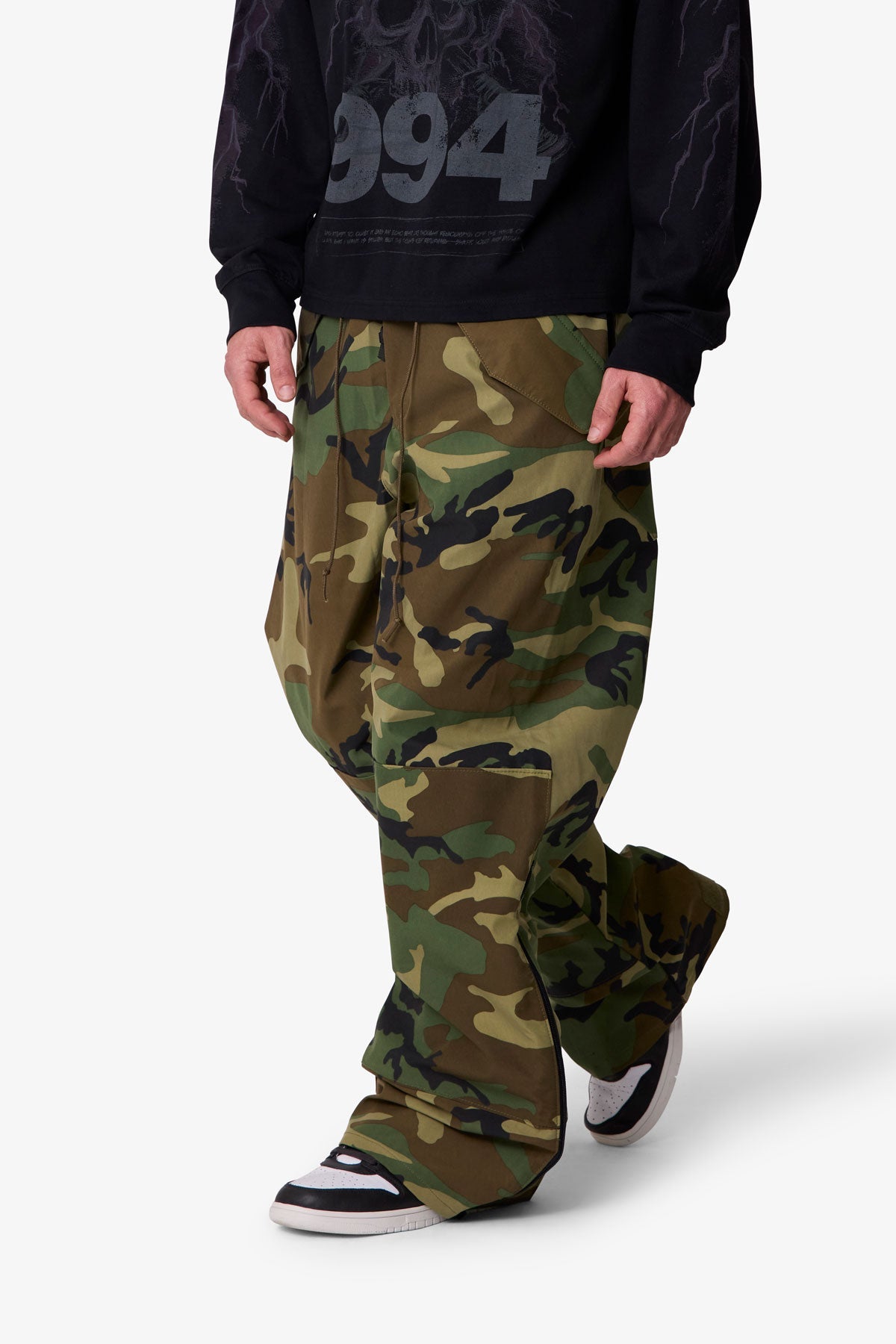 Baggy Military Pants - Camo